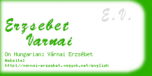 erzsebet varnai business card